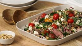 Warm Lamb, Feta & Chickpea Salad